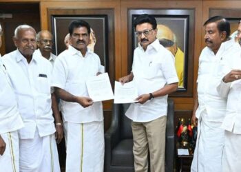 தி.மு.க. கூட்டணியில் கொங்குநாடு மக்கள் தேசிய கட்சிக்கு 2 தொகுதிகள் முதல்வர் மு.க.ஸ்டாலின் முன்னிலையில் ஒப்பந்தம்