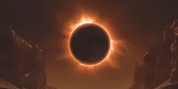 சாதனையின் உச்சம்: ஆர்டெமிஸ் குழுவின் கண்களில் சிக்கிய அரிய சூரிய கிரகணம்.!